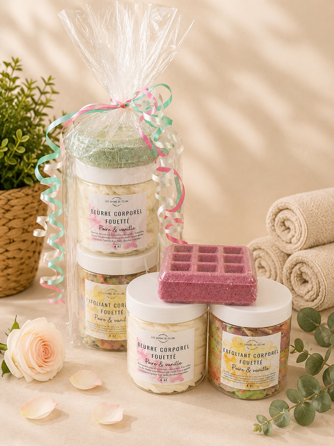 ENSEMBLE EXFOLIANT ET BEURRE CORPOREL FOUETTÉ