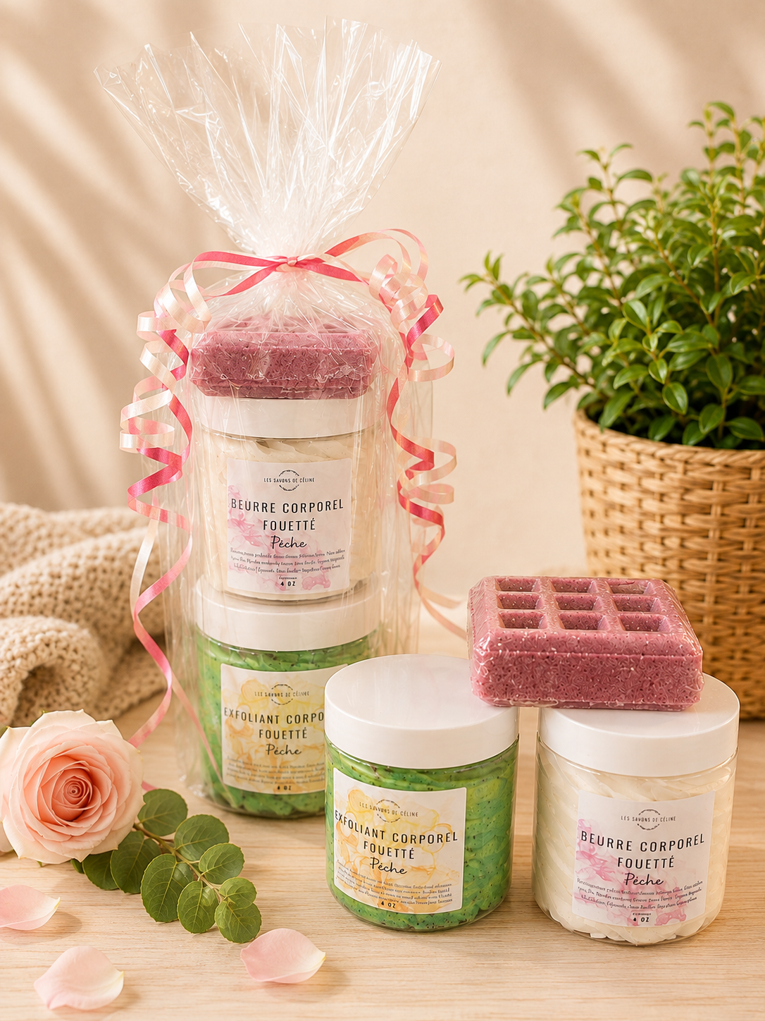 ENSEMBLE EXFOLIANT ET BEURRE CORPOREL FOUETTÉ
