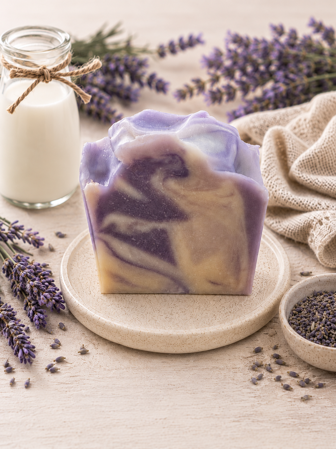 LAIT DE CHÈVRE ET LAVANDE