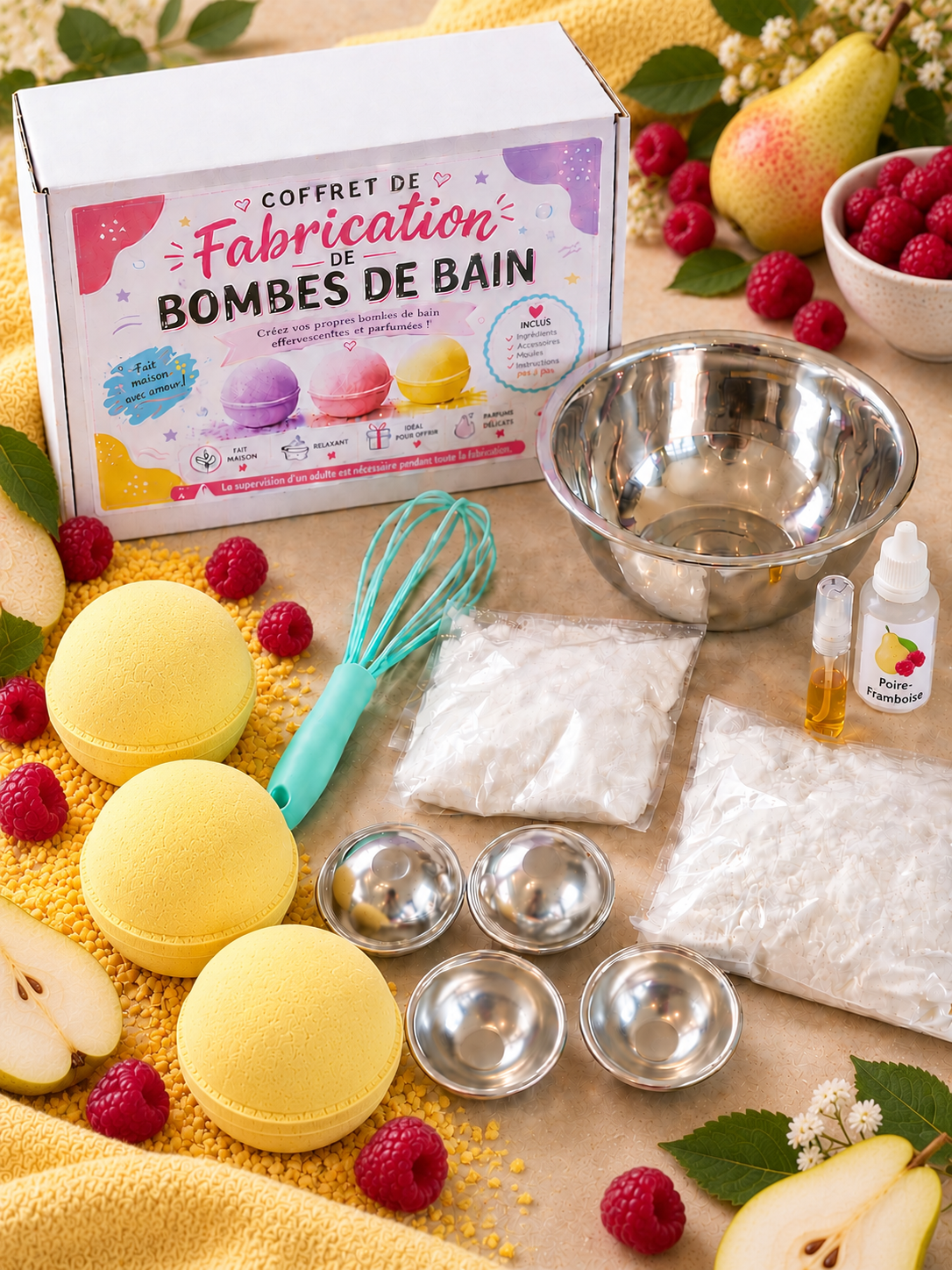 COFFRET DE FABRICATION DE BOMBE DE BAIN