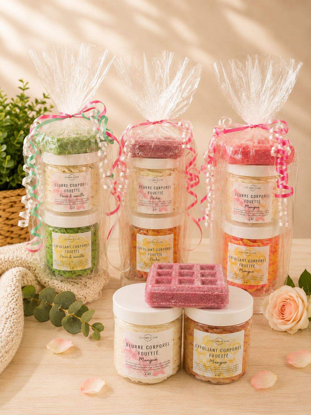 ENSEMBLE EXFOLIANT ET BEURRE CORPOREL FOUETTÉ